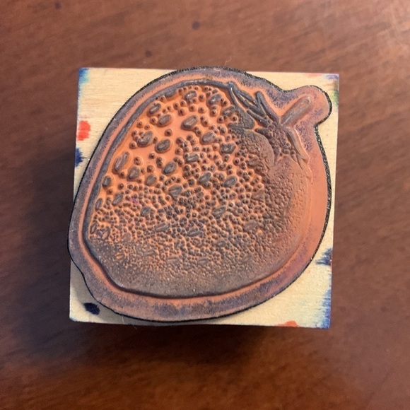 VINTAGE 2001 Sky Kids Strawberry Rubber Stamp - Picture 3 of 5